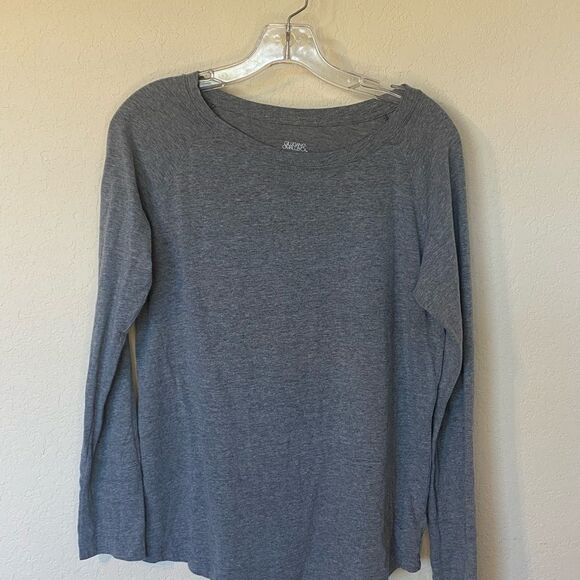 Gilligan & Omalley Grey Long Sleeve PJ Top - Picture 2 of 5